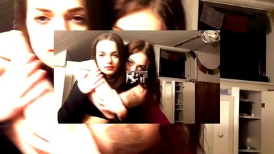 Två sexiga brunett känslomässiga trosor stanna jävlar quirky bitch